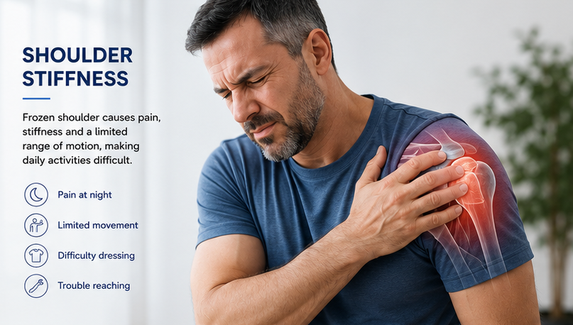 Frozen shoulder pain and shoulder stiffness treatment in Abu Dhabi
